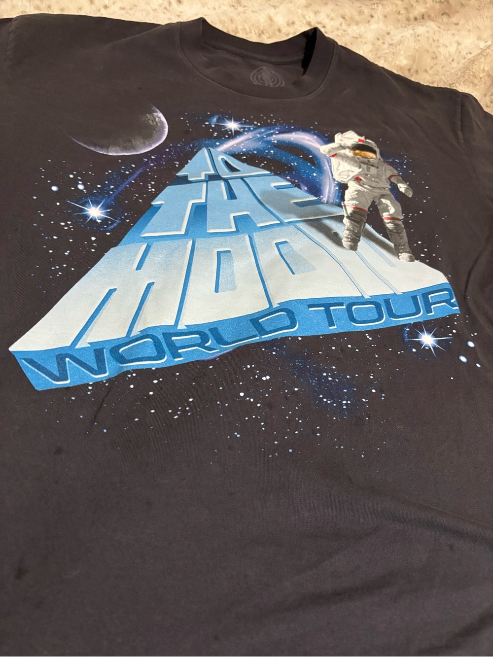 Kid Cudi Space Graphic 'World Tour' Black T-Shirt